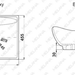 Раковина MELANA MLN-7211 в Можге - mozhga.mebel24.online | фото 2