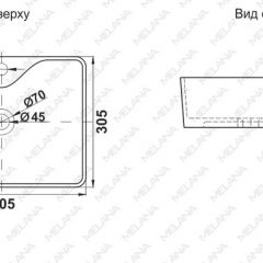 Раковина MELANA MLN-7291X в Можге - mozhga.mebel24.online | фото 2