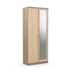 Шкаф 2-х створчатый Дуэт Люкс с зеркалом в Можге - mozhga.mebel24.online | фото 3