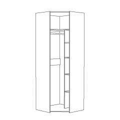 Шкаф для одежды 13.131 Амели в Можге - mozhga.mebel24.online | фото 2