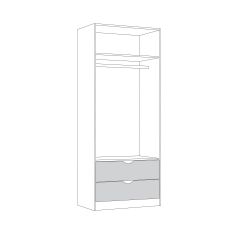Шкаф для одежды 13.327 Уна в Можге - mozhga.mebel24.online | фото 3
