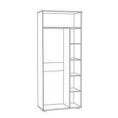 Шкаф для одежды 1751 Бьянка в Можге - mozhga.mebel24.online | фото 2