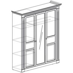 Шкаф 3-х дверный №180 "Лючия" Дуб оксфорд в Можге - mozhga.mebel24.online | фото 2