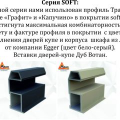 Шкаф-купе 1400 серии SOFT D8+D2+B2+PL4 (2 ящика+F обр.штанга) профиль «Капучино» в Можге - mozhga.mebel24.online | фото 10