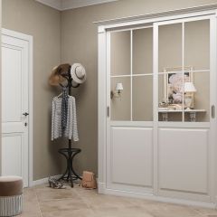 Шкаф-купе 1500 серии NEW CLASSIC K4+K4+B2+PL4 (2 ящика+F обр. штанга) профиль «Капучино» в Можге - mozhga.mebel24.online | фото