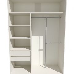 Шкаф-купе 1600 серии SOFT D8+D2+B2+PL4 (2 ящика+F обр.штанга) профиль «Графит» в Можге - mozhga.mebel24.online | фото 3
