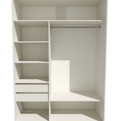 Шкаф-купе 1800 серии SOFT D6+D4+B2+PL2 (2 ящика+1штанга+1 полка) профиль «Капучино» в Можге - mozhga.mebel24.online | фото 2