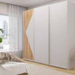 Шкаф-купе 2400 серии SOFT D7+D3+D3+B22+PL4 (по 2 ящика лев/прав+2штанги) профиль «Капучино» в Можге - mozhga.mebel24.online | фото 5