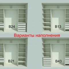 Шкаф-купе 2450 серии NEW CLASSIC K6Z+K1+K6+B22+PL2 (по 2 ящика лев/прав+1 штанга+1 полка) профиль «Капучино» в Можге - mozhga.mebel24.online | фото 7