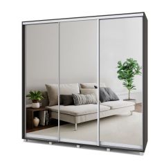 МАРТИН Шкаф-купе с зеркалами Венге (2200*450) М423 в Можге - mozhga.mebel24.online | фото