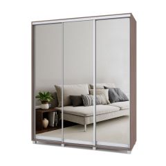 РОЛАНД Шкаф-купе с зеркалами Шимо темный (600*1800) Р683 в Можге - mozhga.mebel24.online | фото