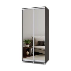 РОЛАНД Шкаф-купе с зеркалами Венге (450*1000) Р403 в Можге - mozhga.mebel24.online | фото