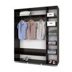 РОЛАНД Шкаф-купе с зеркалами Венге (450*1800) Р483 в Можге - mozhga.mebel24.online | фото 2