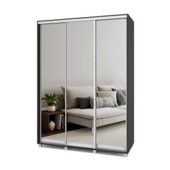РОЛАНД Шкаф-купе с зеркалами Венге (600*1700) Р673 в Можге - mozhga.mebel24.online | фото