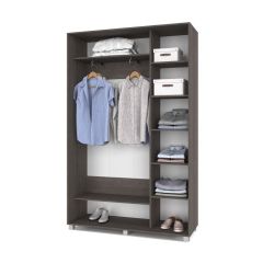РОЛАНД Шкаф-купе с зеркалом Анкор темный (450*1400) Р442 в Можге - mozhga.mebel24.online | фото 3