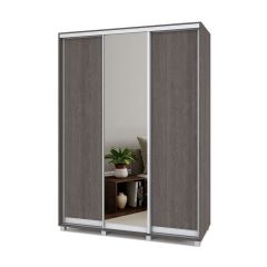 РОЛАНД Шкаф-купе с зеркалом Анкор темный (600*1700) Р672 в Можге - mozhga.mebel24.online | фото