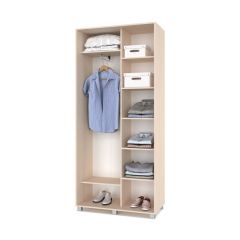 РОЛАНД Шкаф-купе с зеркалом Млечный дуб (450*1000) Р402 в Можге - mozhga.mebel24.online | фото 3