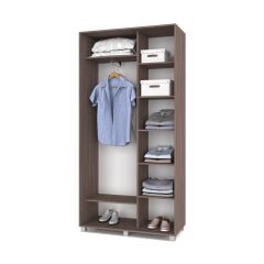 РОЛАНД Шкаф-купе с зеркалом Шимо темный (450*1100) Р412 в Можге - mozhga.mebel24.online | фото 3
