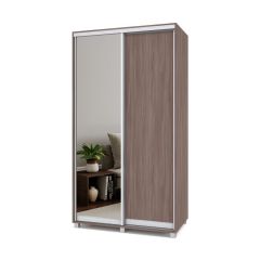 РОЛАНД Шкаф-купе с зеркалом Шимо темный (450*1200) Р422 в Можге - mozhga.mebel24.online | фото 2