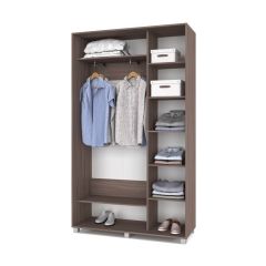РОЛАНД Шкаф-купе с зеркалом Шимо темный (450*1300) Р432 в Можге - mozhga.mebel24.online | фото 3