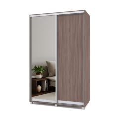 РОЛАНД Шкаф-купе с зеркалом Шимо темный (450*1400) Р442 в Можге - mozhga.mebel24.online | фото 2