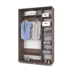 РОЛАНД Шкаф-купе с зеркалом Шимо темный (450*1400) Р442 в Можге - mozhga.mebel24.online | фото 3