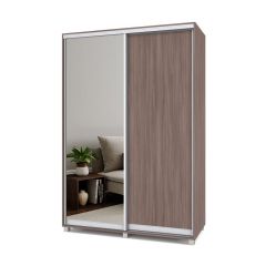 РОЛАНД Шкаф-купе с зеркалом Шимо темный (450*1500) Р452 в Можге - mozhga.mebel24.online | фото 2