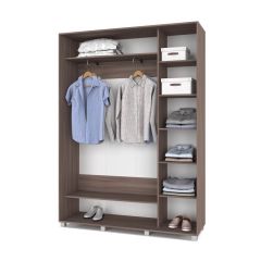 РОЛАНД Шкаф-купе с зеркалом Шимо темный (450*1600) Р462 в Можге - mozhga.mebel24.online | фото 3