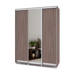 РОЛАНД Шкаф-купе с зеркалом Шимо темный (450*1700) Р472 в Можге - mozhga.mebel24.online | фото