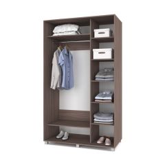 РОЛАНД Шкаф-купе с зеркалами Шимо темный (600*1500) Р653 в Можге - mozhga.mebel24.online | фото 2