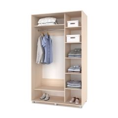 РОЛАНД Шкаф-купе зеркалом Млечный дуб (600*1500) Р652 в Можге - mozhga.mebel24.online | фото 2