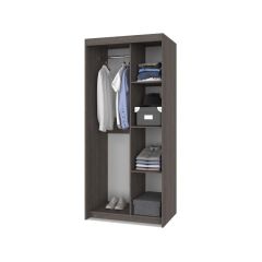 ТОМАС Шкаф-купе с зеркалом Анкор темный/светлый Т22 в Можге - mozhga.mebel24.online | фото 2