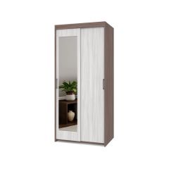 ТОМАС Шкаф-купе с зеркалом Шимо темный/светлый Т22 в Можге - mozhga.mebel24.online | фото