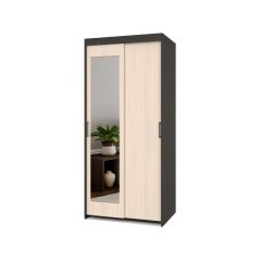 ТОМАС Шкаф-купе с зеркалом Венге/Млечный дуб Т22 в Можге - mozhga.mebel24.online | фото