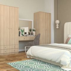 Шкаф Нина (М6) Ясень шимо светлый в Можге - mozhga.mebel24.online | фото