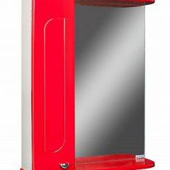 Шкаф-зеркало Радуга Красный 50 левый АЙСБЕРГ (DA1122HZR) в Можге - mozhga.mebel24.online | фото