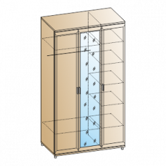 Спальня Мелисса композиция 4 (Гикори Джексон светлый) в Можге - mozhga.mebel24.online | фото 5