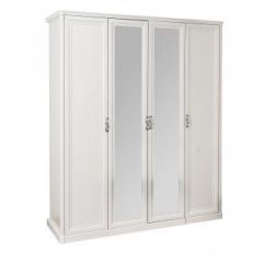 Спальня Мишель 4-х ств 1600 (белый матовый/экокожа) в Можге - mozhga.mebel24.online | фото 2