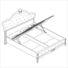 Спальня Мишель 5-ти ств (белый матовый/экокожа) в Можге - mozhga.mebel24.online | фото 4