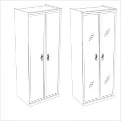 Спальня модульная Мишель (белый матовый/экокожа) в Можге - mozhga.mebel24.online | фото 7