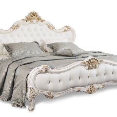 Спальня Натали 4-х ств 1800 (белый глянец/экокожа) в Можге - mozhga.mebel24.online | фото 3
