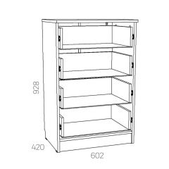 НМ 040.38 Х Комод "Оливия" в Можге - mozhga.mebel24.online | фото 3