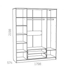 НМ 011.84 Х Шкаф комбинированный "Оливия" в Можге - mozhga.mebel24.online | фото 3