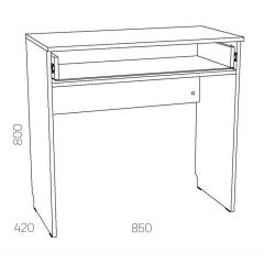 НМ 040.57 Х Стол туалетный "Оливия" в Можге - mozhga.mebel24.online | фото 3