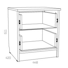НМ 040.37 Х Тумба прикроватная "Оливия" в Можге - mozhga.mebel24.online | фото 3