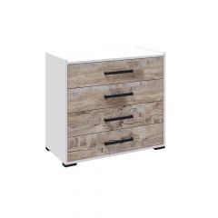 Спальня Соната Комод (Белый/Дуб юкон) в Можге - mozhga.mebel24.online | фото