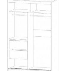 ВЕРОНА Шкаф-купе 1400 (ясень шимо комб.) в Можге - mozhga.mebel24.online | фото 2