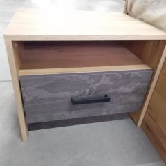Спальный гарнитур МСП-1 (Дуб золотой/Камень темный) 1600 в Можге - mozhga.mebel24.online | фото 10
