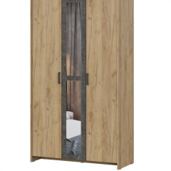 Спальный гарнитур МСП-1 (Дуб золотой/Камень темный) 1600 в Можге - mozhga.mebel24.online | фото 18
