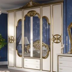 Спальный гарнитур Ольга (модульная) беж/золото в Можге - mozhga.mebel24.online | фото 2